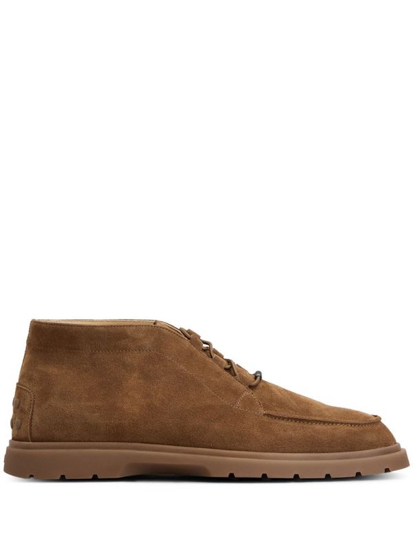 Tod'S Brown Lace-Up Boots