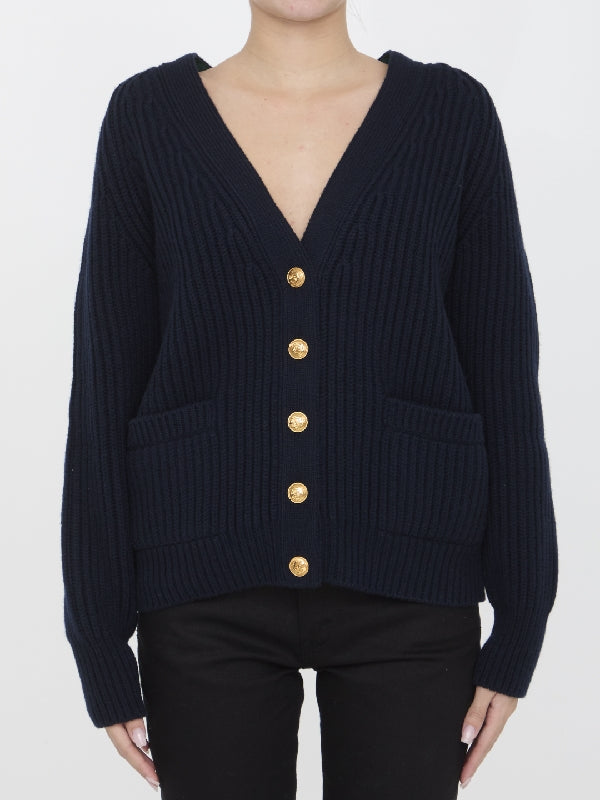 Wool Cashmere V-Neck Cardigan - Jente