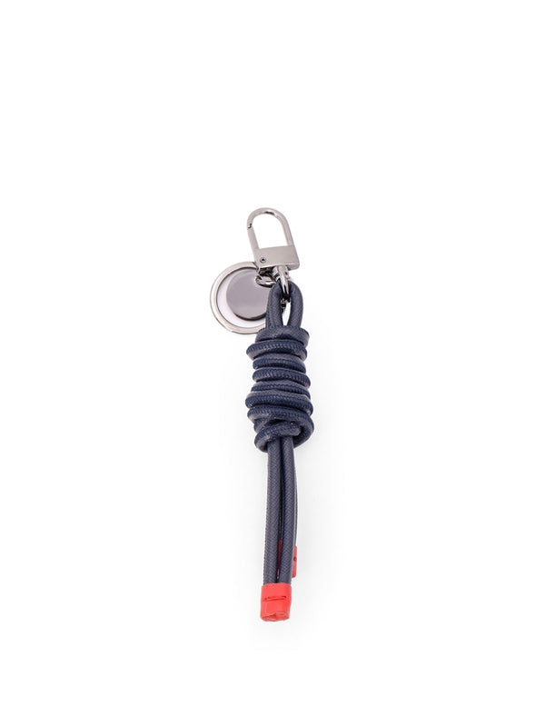 Logo Charm Leather Keyring