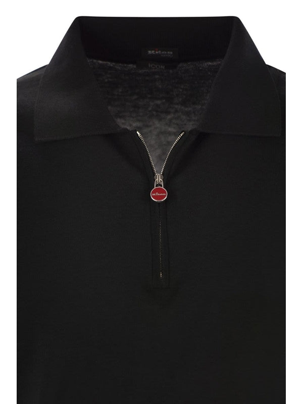 Logo Half-Zip Cotton Polo Shirt