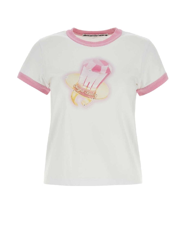 Alexanderwang White Half Sleeve