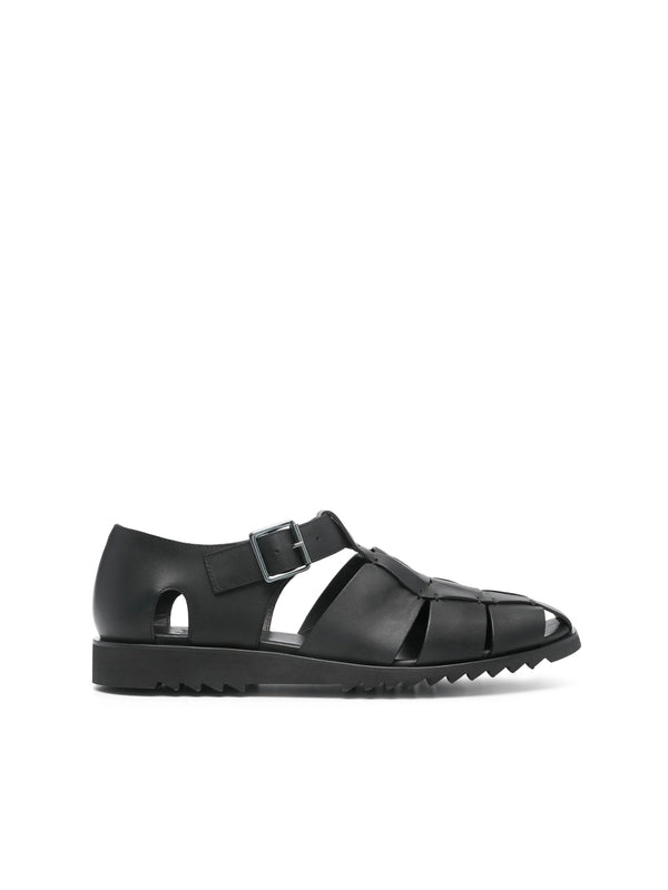 Pacific Buckle Leather Sandals