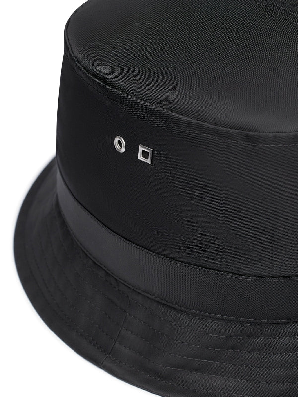 Logo Patch Nylon Bucket Hat