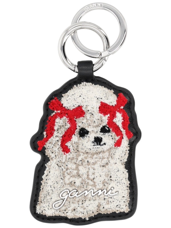 Ganni Black Keyrings
