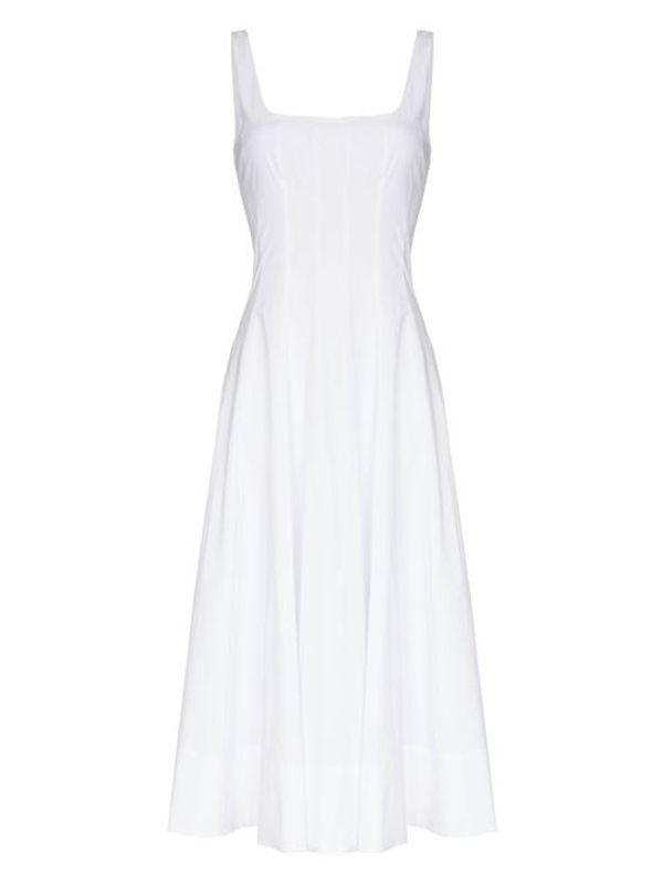 Scoop Neck Sleeveless Cotton Midi Dress