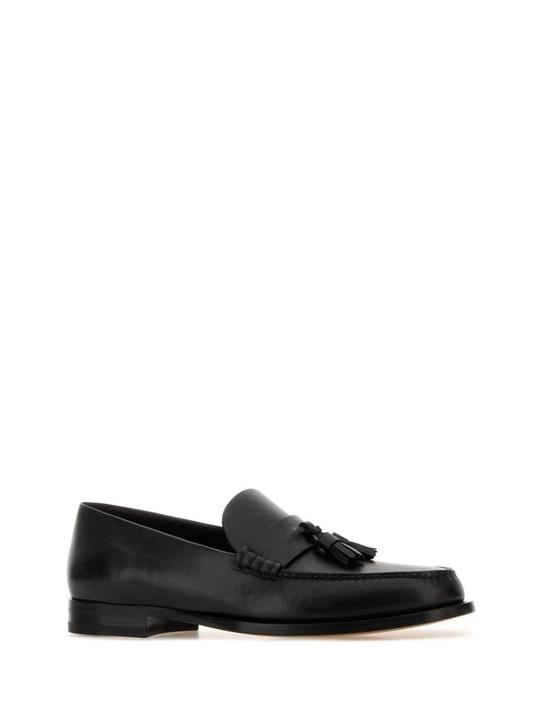 The Row Black Loafers
