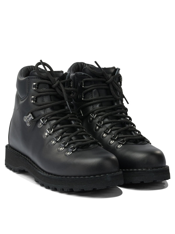 Dieme Black Lace-Up Boots