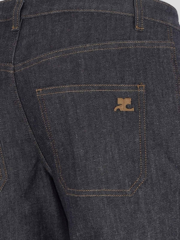 Back Logo Bootcut Denim