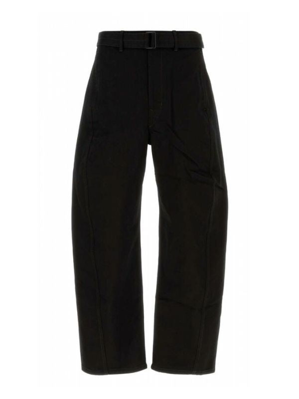 Twisted Belted Denim Pants