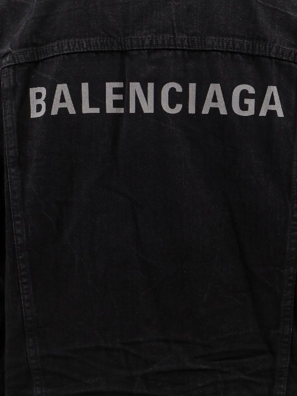 Back Logo Cotton Denim Jacket