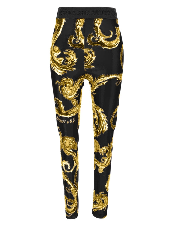 Baroque Logo Pattern LeGGings