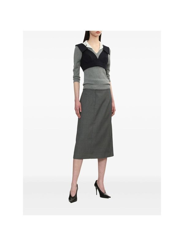 Logo Jacquard Silk Cashmere Polo Shirt