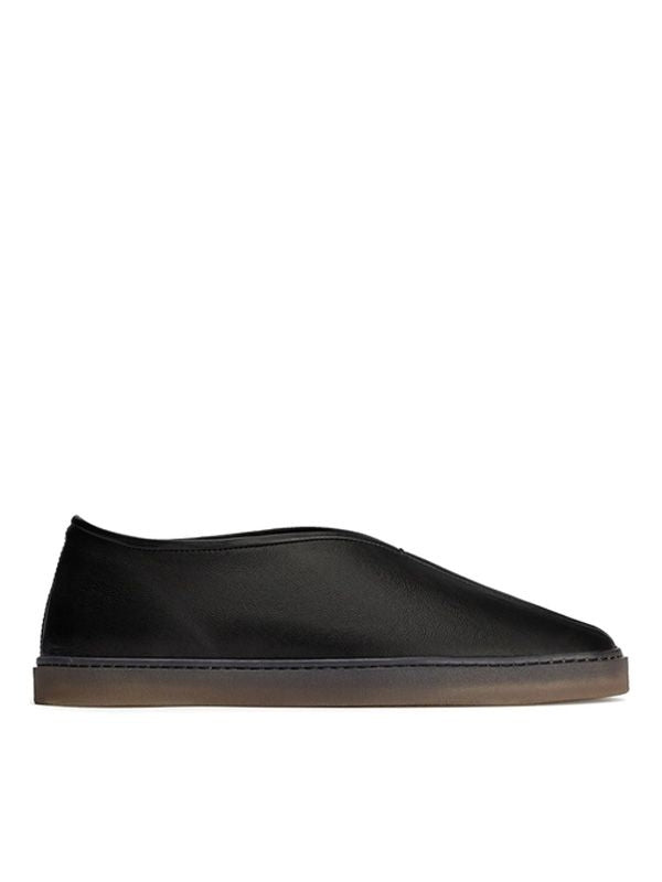Chinese Square-toe Calfskin Loafers