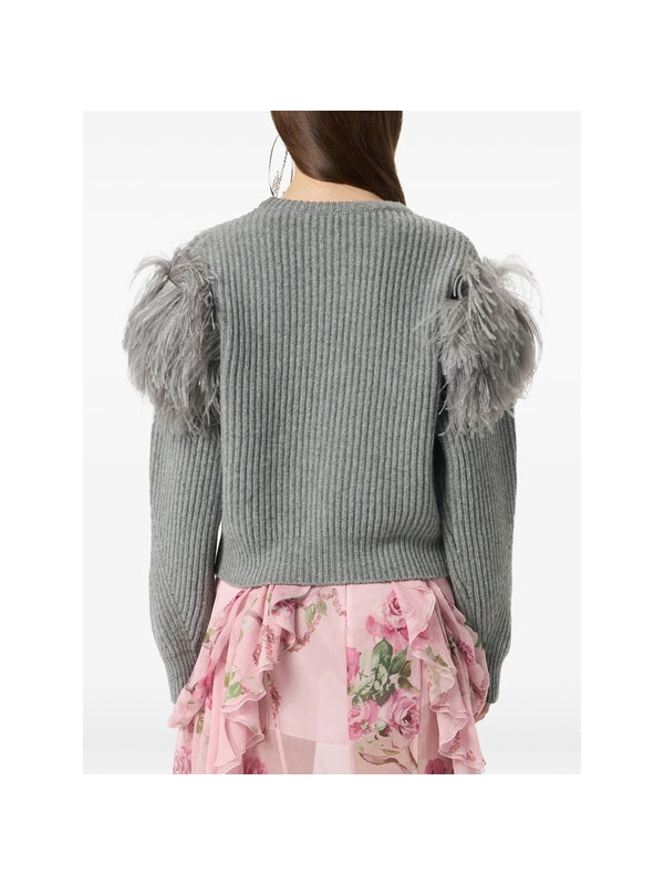 Blumarine Grey Knitted