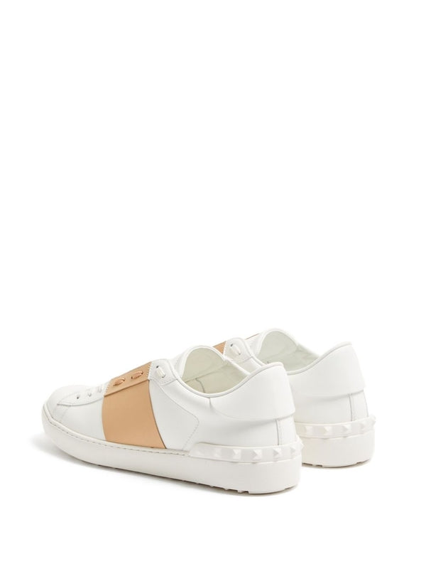 Valentino White Orange Sneakers