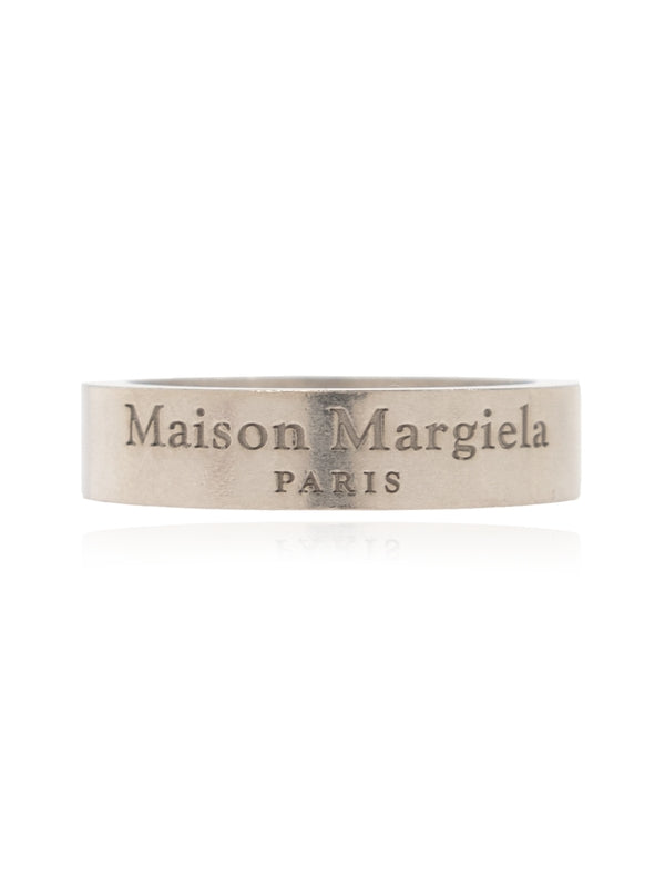 Logo Engraving Silver Ring