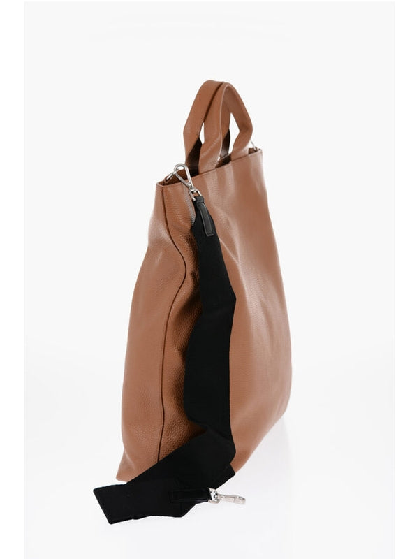 Brown Calfskin Tote Bag