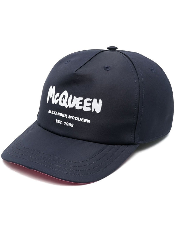 Alexander Mcqueen Navy Ball Cap