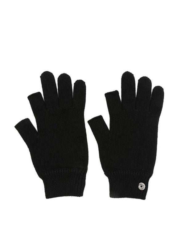 Rick Owens Black Wool Gloves