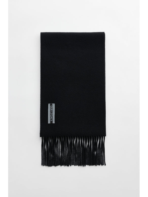 Our Legacy Estate Black Wool Scarf