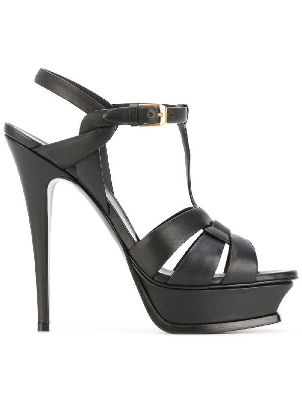 Tribute Leather Sandal Heels