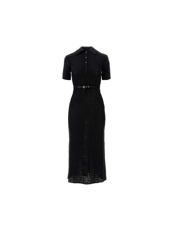 Voyou 4G Jacquard Polo Dress