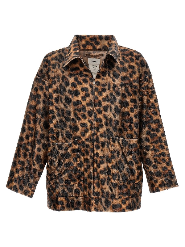 Leopard Fur Effect Jacket