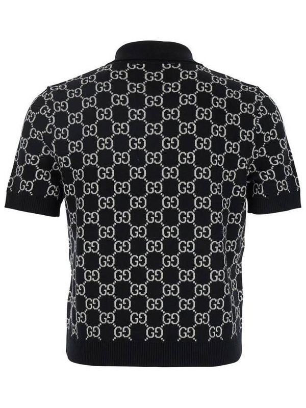 Allover GG Jacquard Wool Blend
  Polo Shirt