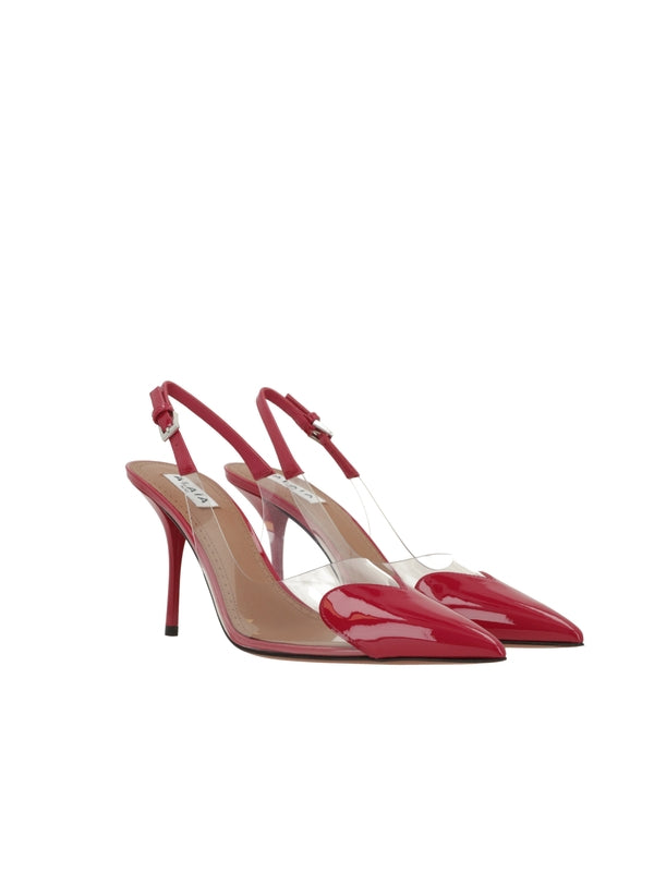 Alaia Red Slingback Heels