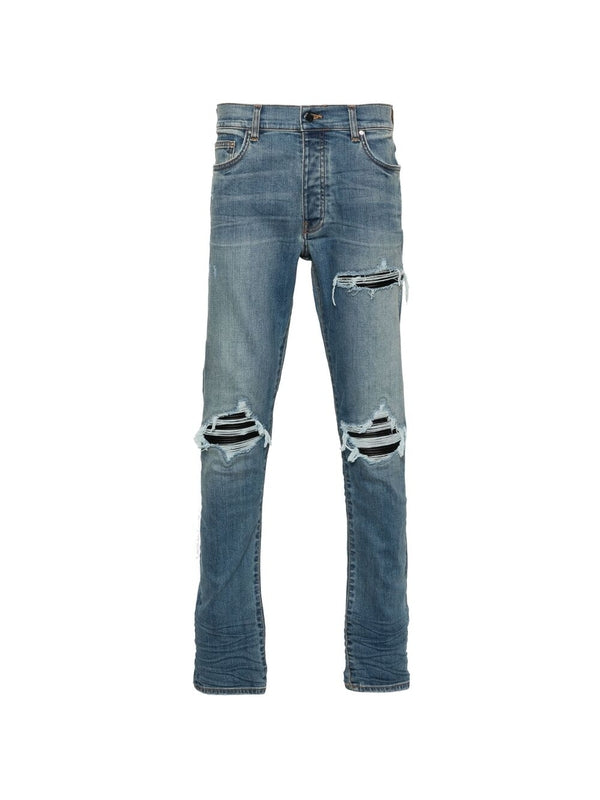 Back Logo Distressed Denim
  Pants