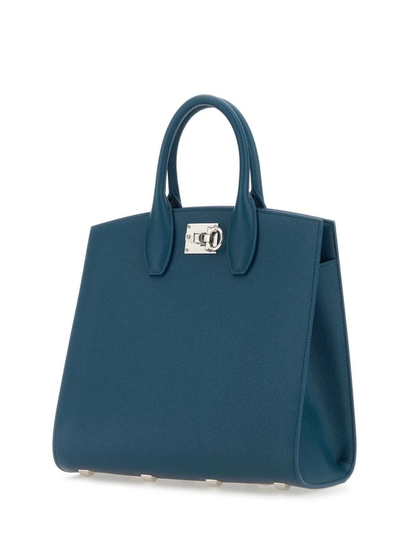 Studio Box Leather Medium Tote Bag