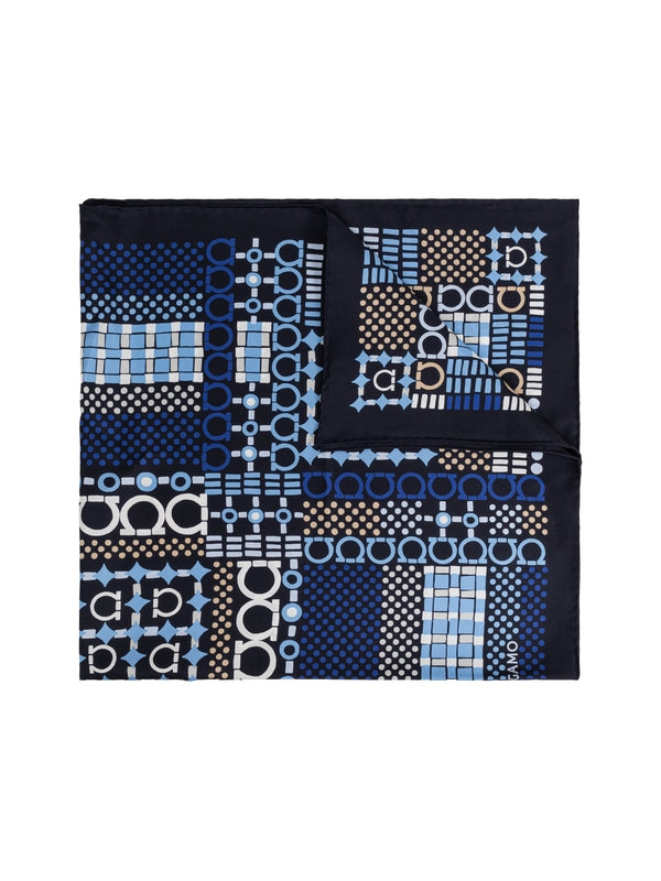 Gancini Logo
  Pattern Silk Scarf