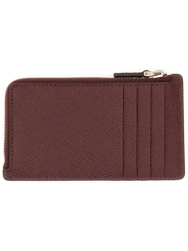 Valentino Burgundy Card Holders