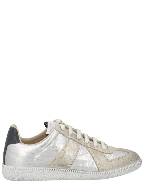 Maison Margiela Silver Low Top Sneakers