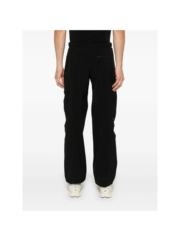 Logo Patch Buckle Detail Nylon Pants