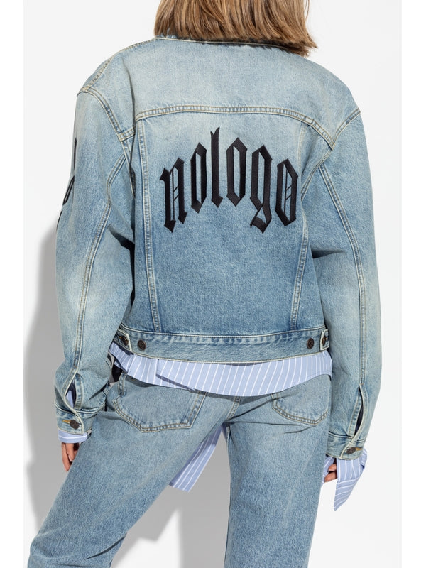 Back Embroidery Cotton Denim
  Jacket