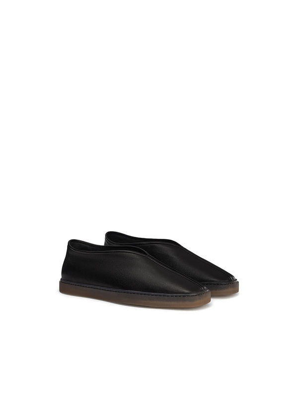 Chinese Square-toe Calfskin Loafers