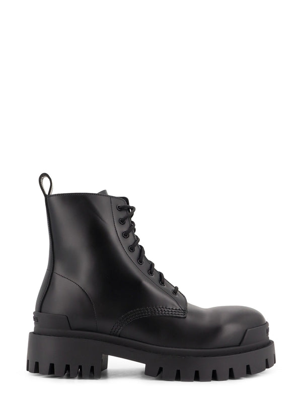 Balenciaga Black Lace-Up Boots