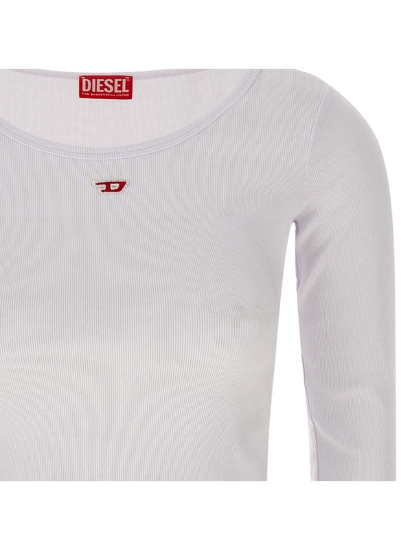 1DR Logo Rib Cotton Long Sleeve Top