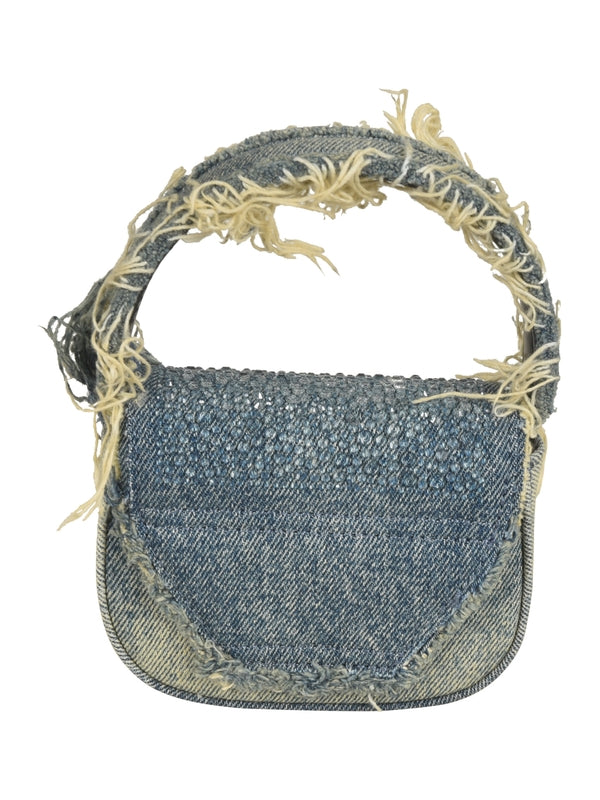 1dr Denim Crystal Shoulder Bag Xs