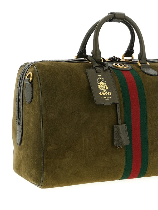 Gucci Savoy Medium Green Boston Bags