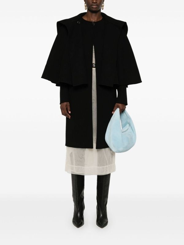 Wool Cashmere Cape Coat