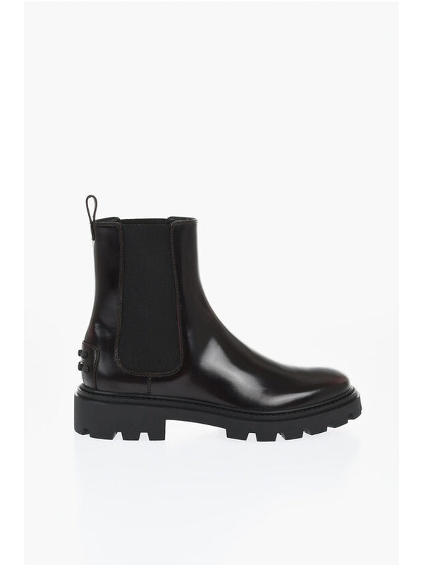 Tod'S Burgundy Chelsea Boots