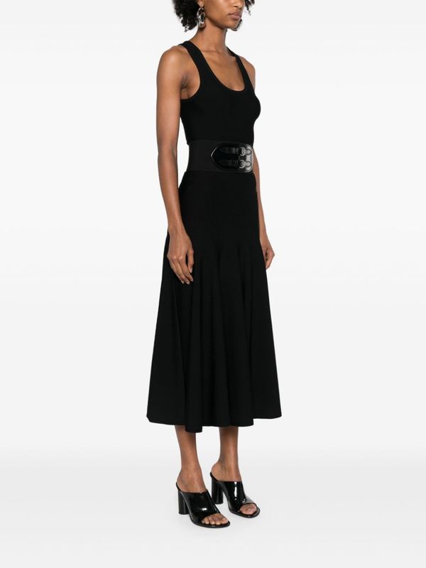 Waist Belt
  Midi Dress