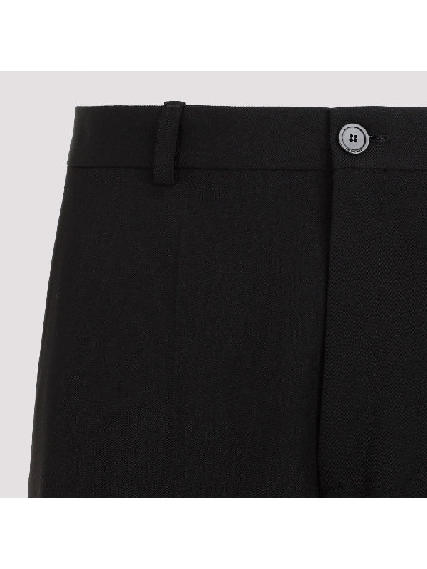 Wide Tailored Wool Pants