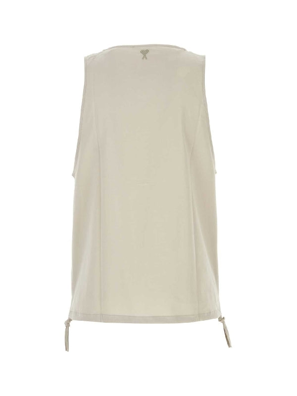 Drawstring Detail Sleeveless Top