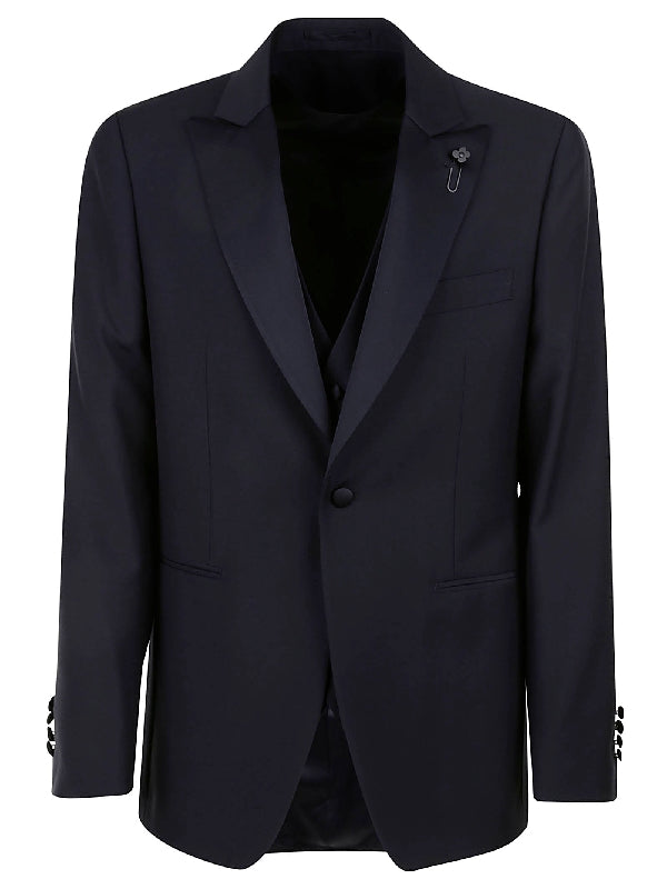 Boutonniere Navy Setup Suit