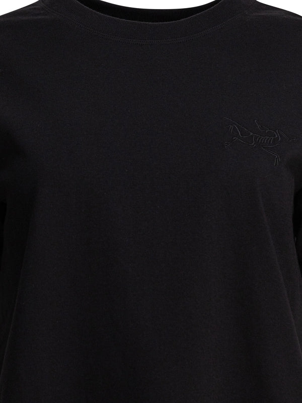 Logo Embroidery Cotton Short-sleeve T-shirt