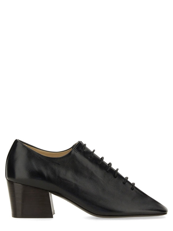 Souris Lace-Up Leather Pump Heels