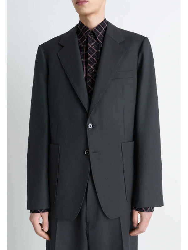 Wool Blend Single Tailored Jacket